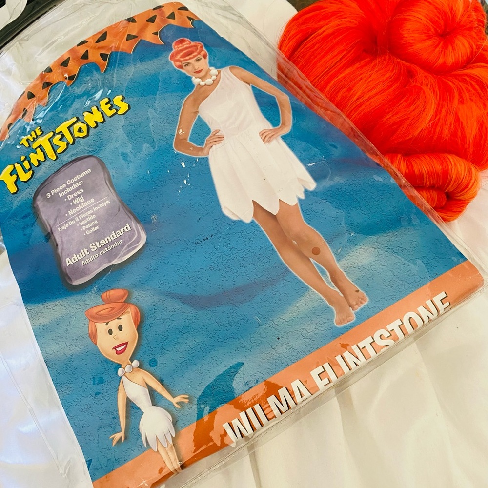 Wilma The Flintstones costume with Necklace